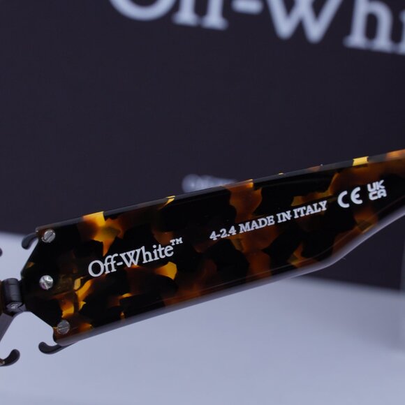 Off-White OERI14D MYSTIC 6030 Square Sunglasses – Havana/Pink - Picture 7 of 10